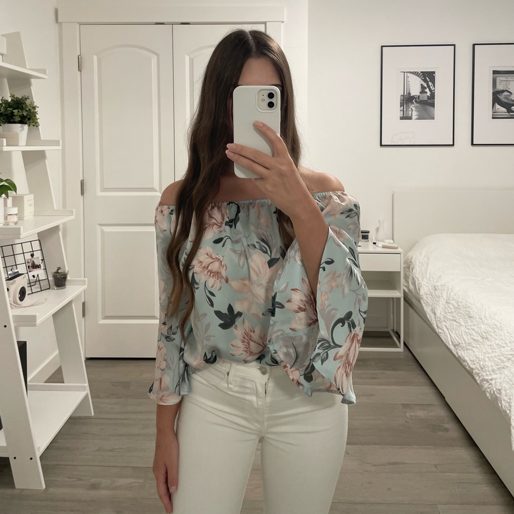 Off The Shoulder Floral Top